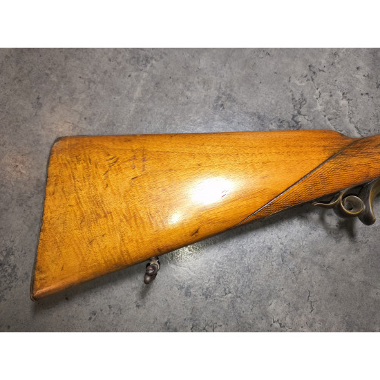 Historická lancasterová brokovnica Lefaucheux